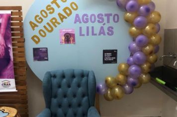 Foto - Campanha Agosto Dourado e Lilás