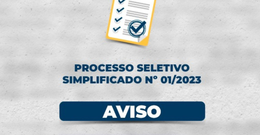 Abertura de Processo Seletivo Simplificado 