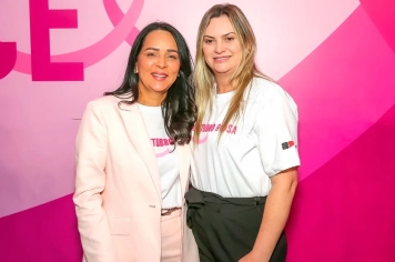 Primeira-dama de Lupércio participa do lançamento da campanha “Prevenir é sua melhor chance” ao lado da primeira-dama do Estado, Cristiane Freitas