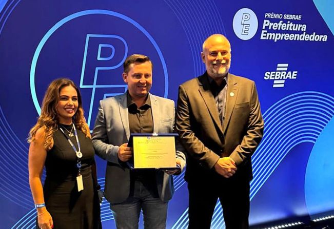 Prefeito Cleber Menegucci Participa do Prêmio Sebrae Prefeitura Empreendedora